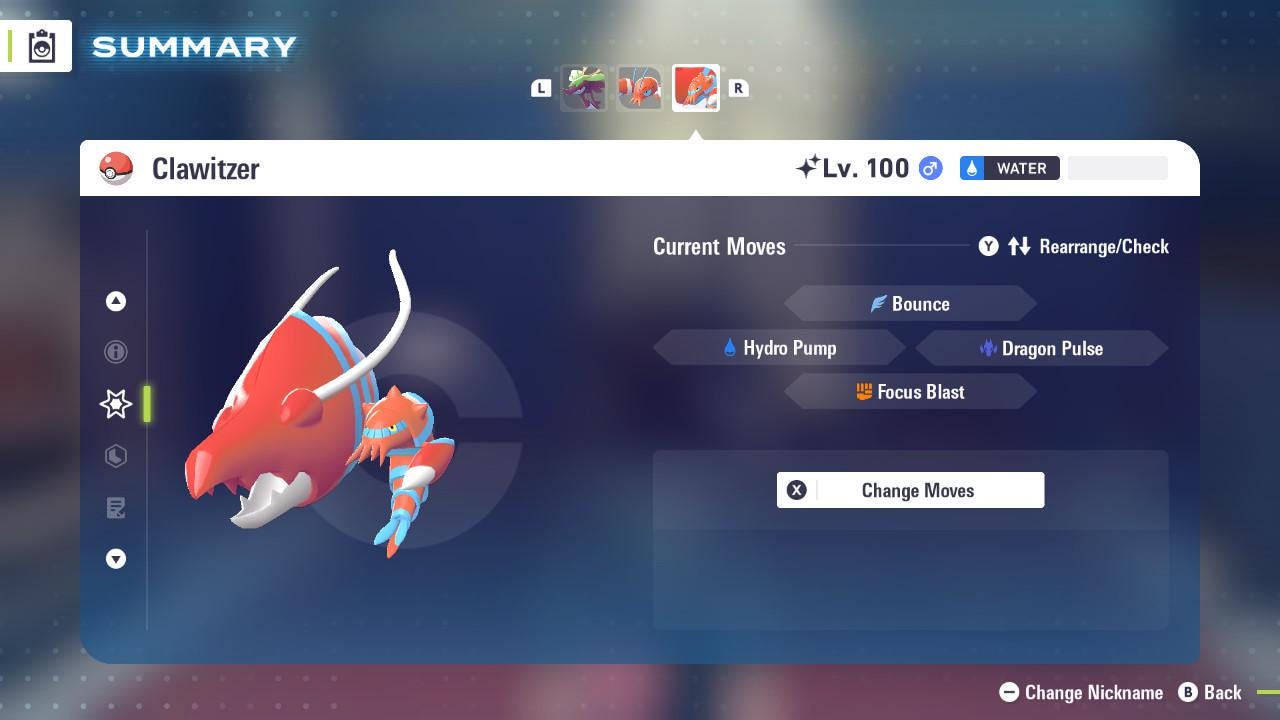 Shiny CLAWITZER Pokémon Legends ZA 6IV Competitive Battle Ready – image 3