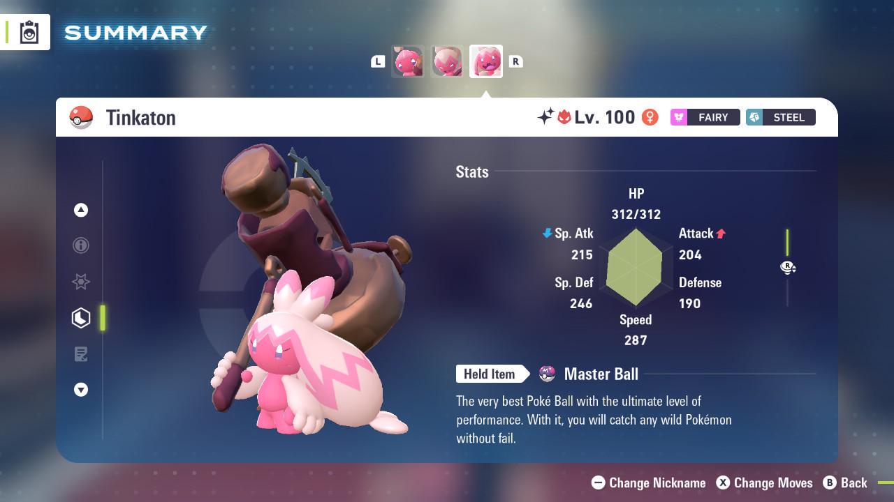Pokemon Za Mega Dimension DLC Alpha Shiny 6IV Tinkaton Pokémon Legends ZA 6IV - Pokémon Legends: Z-A digital Pokémon trade