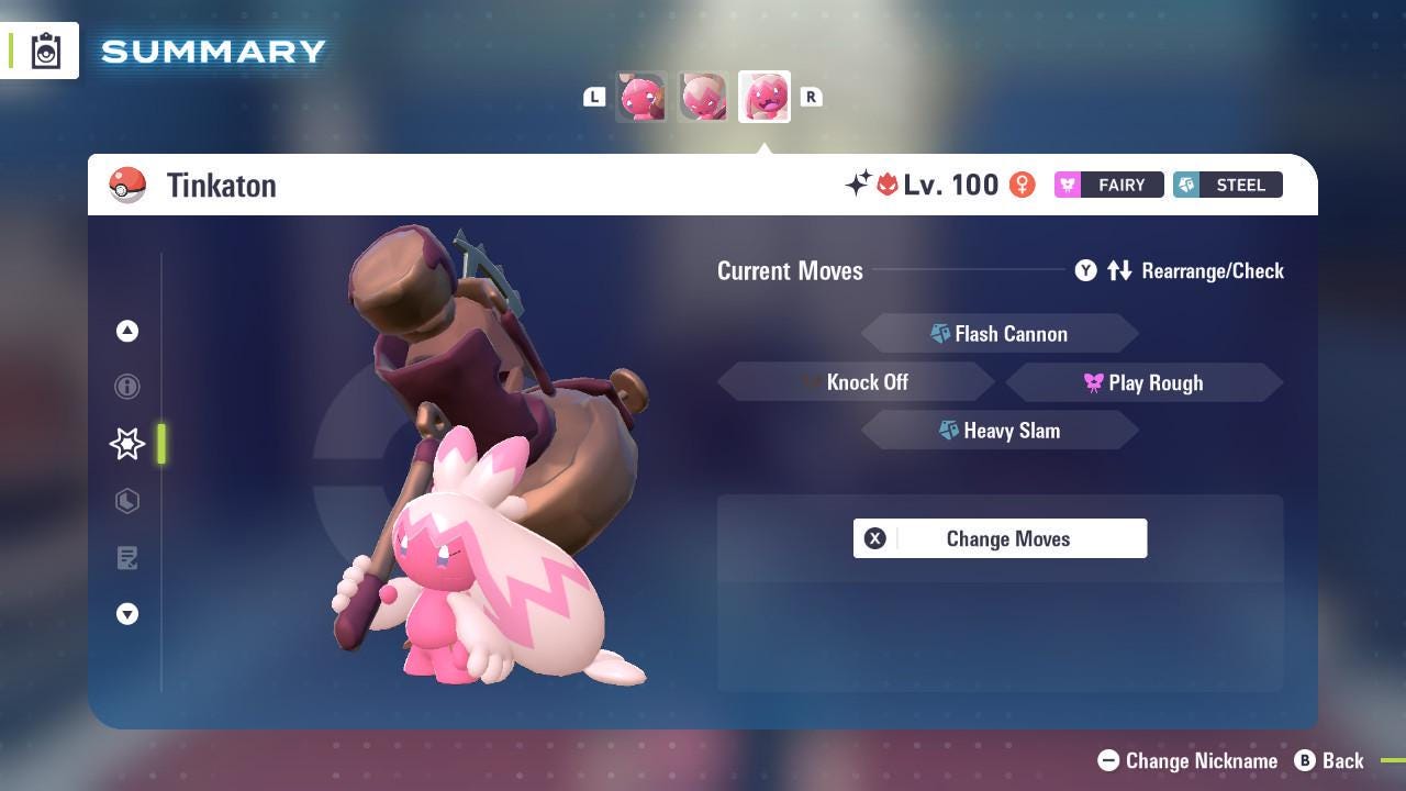 Pokemon Za Mega Dimension DLC Alpha Shiny 6IV Tinkaton Pokémon Legends ZA 6IV - Pokémon Legends: Z-A digital Pokémon trade