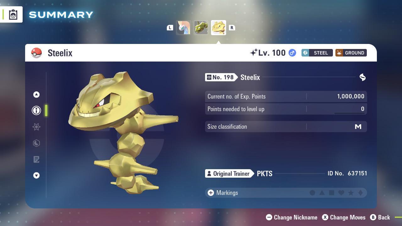 Shiny STEELIX Pokémon Legends ZA 6IV Competitive Battle Ready - Pokémon Legends: Z-A digital Pokémon trade image 3