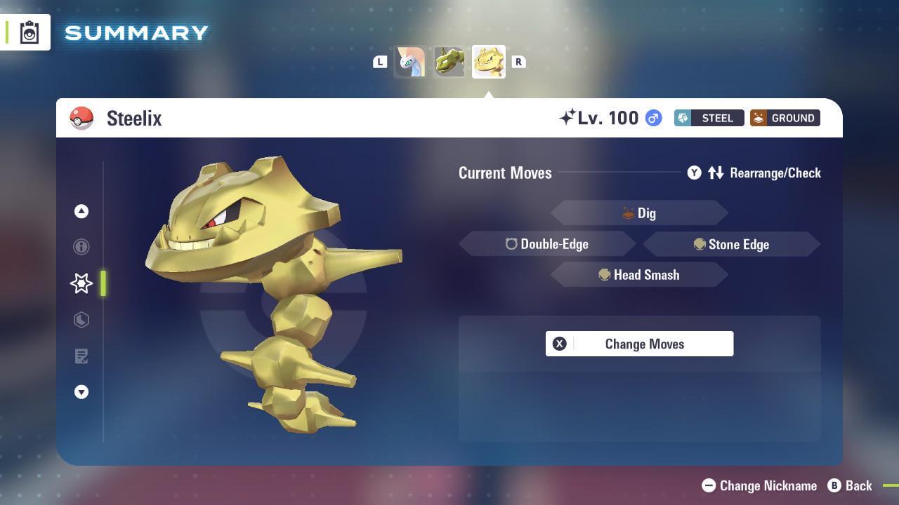 Shiny STEELIX Pokémon Legends ZA 6IV Competitive Battle Ready - Pokémon Legends: Z-A digital Pokémon trade image 4
