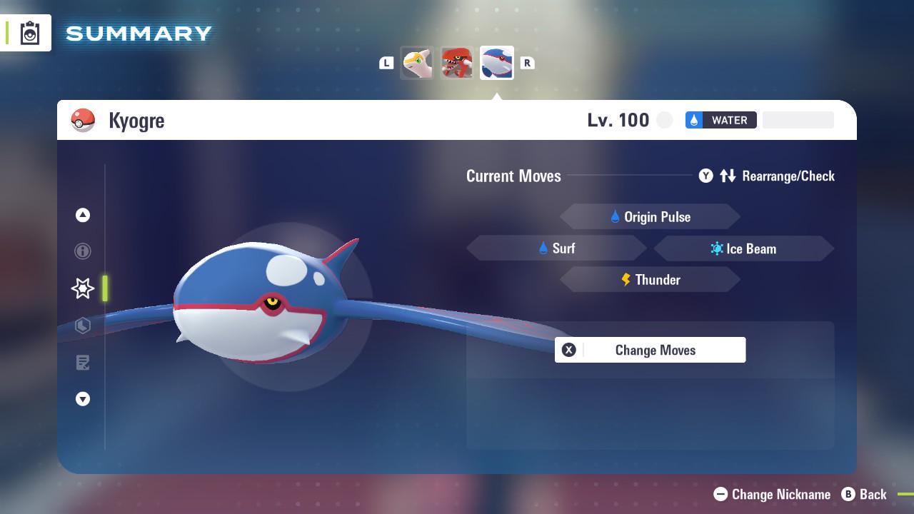 Non Shiny 6IV Kyogre Pokemon Legends Za Mega Dimension DLC 6IV Competitive Battle - Pokémon Legends: Z-A digital Pokémon
