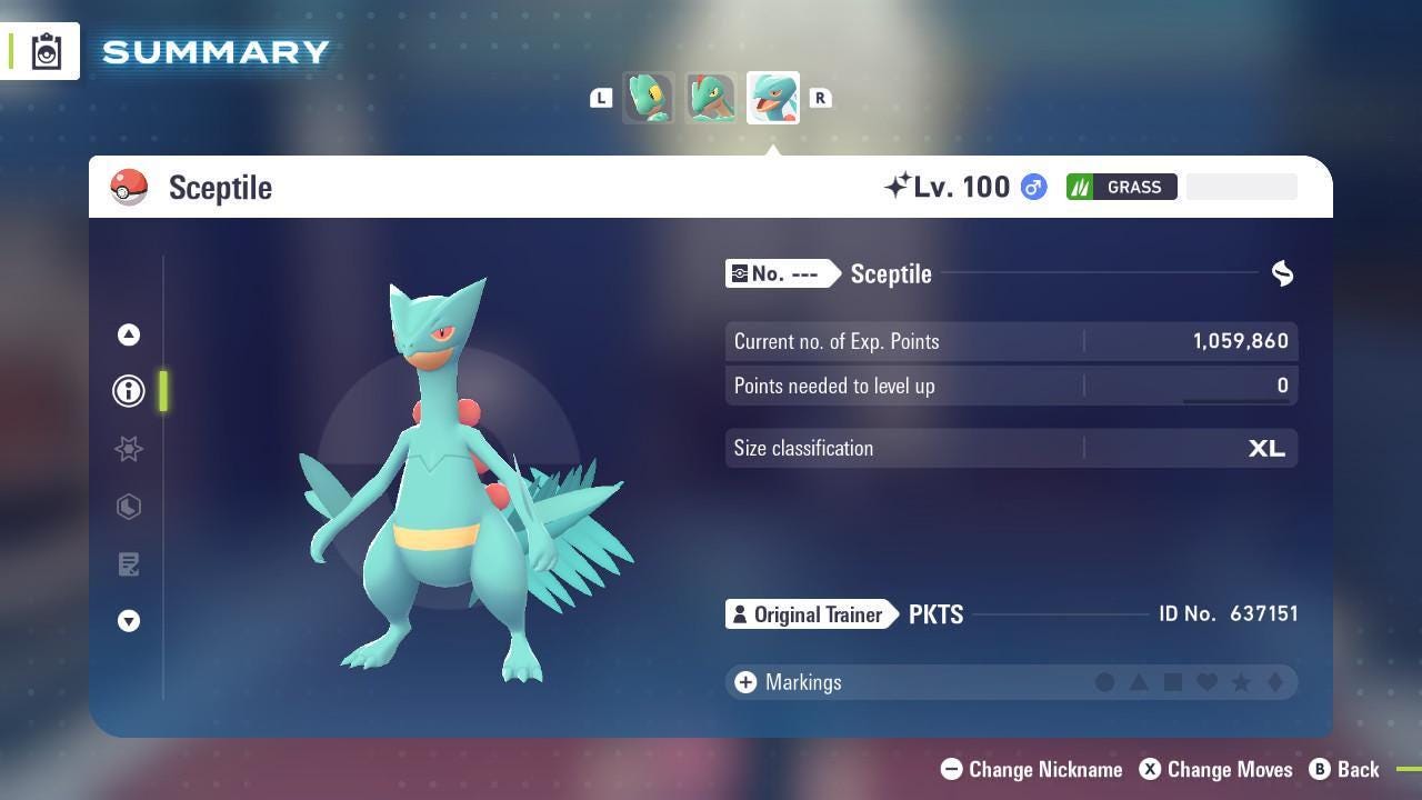 Shiny Sceptile Pokemon Legends ZA Mega Dimension DLC 6IV Competitive Battle Ready - Pokémon Legends: Z-A digital Pokémon