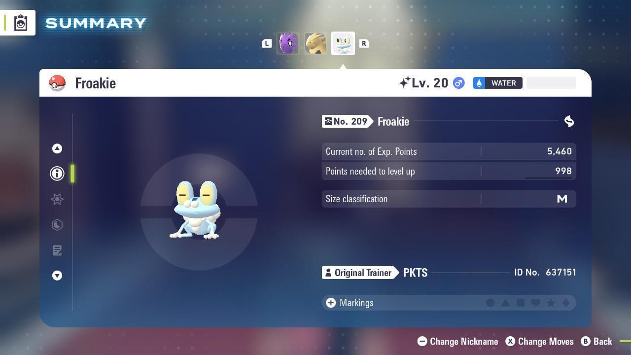 Shiny FROAKIE Pokémon Legends ZA 6IV Competitive Battle Ready - Pokémon Legends: Z-A digital Pokémon trade image 3