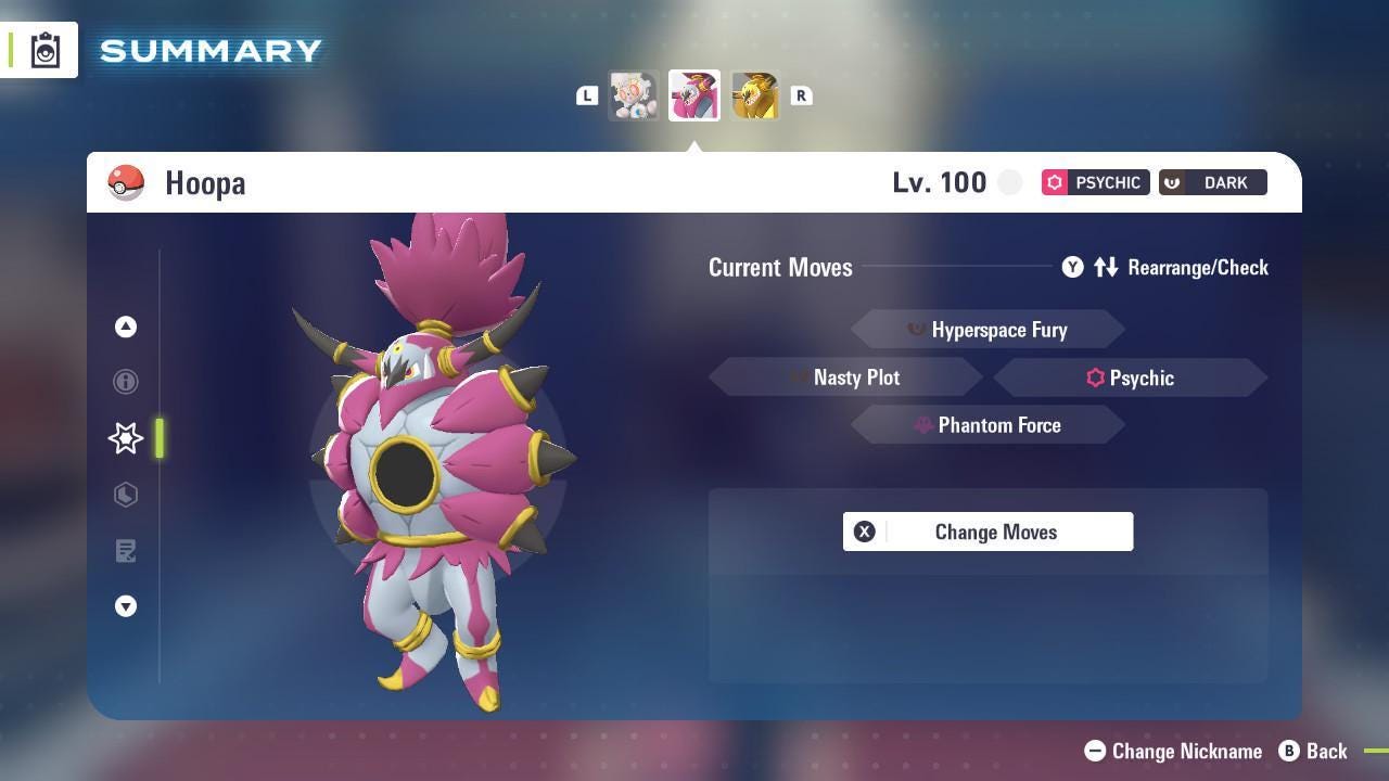 Shiny Unbound Hoopa Pokémon Legends ZA 6IV Competitive Battle Ready - Pokémon Legends: Z-A digital Pokémon trade image 4