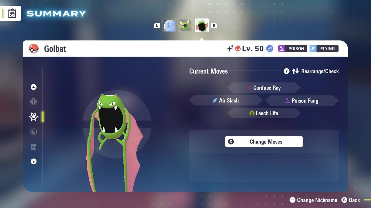 Shiny Alpha Golbat Pokemon Legends Za Mega Dimension DLC 6IV Competitive Battle - Pokémon Legends: Z-A digital Pokémon trade