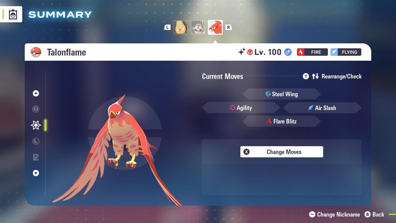 Shiny Alpha Talonflame Pokémon Legends ZA 6IV Competitive Battle Ready - Pokémon Legends: Z-A digital Pokémon trade image 3