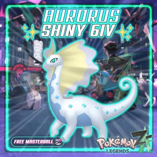 Shiny AURORUS Pokémon Legends ZA 6IV Competitive Battle Ready - Pokémon Legends: Z-A digital Pokémon trade by PokeTradingShop