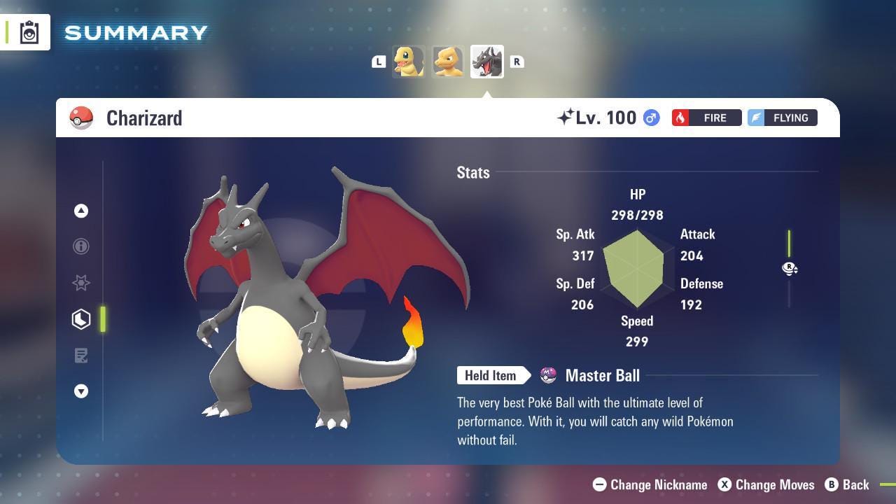 Shiny CHARIZARD Pokémon Legends ZA 6IV Competitive Battle Ready - Pokémon Legends: Z-A digital Pokémon trade image 2