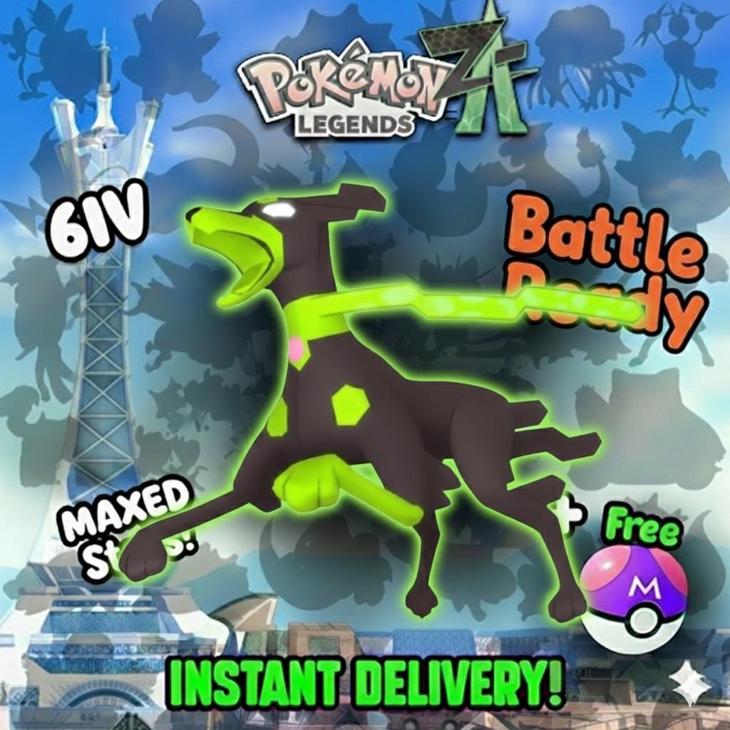 Pokemon Za Non Shiny 6IV 10% ZYGARDE Competitive Battle Ready - Pokémon Legends: Z-A digital Pokémon trade by PokeTradingShop