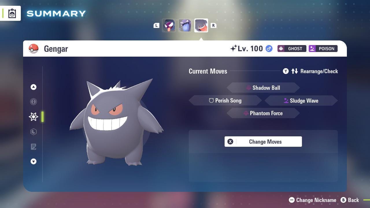 Shiny GENGAR Pokémon Legends ZA 6IV Competitive Battle Ready - Pokémon Legends: Z-A digital Pokémon trade image 4