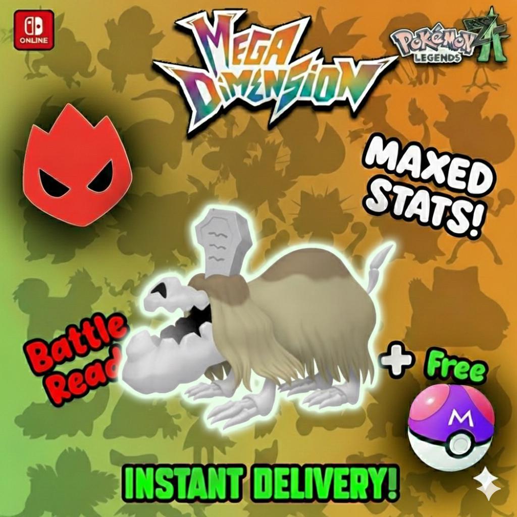 Shiny Alpha Houndstone Pokémon Legends ZA 6IV Competitive Battle Ready - Pokémon Legends: Z-A digital Pokémon trade by