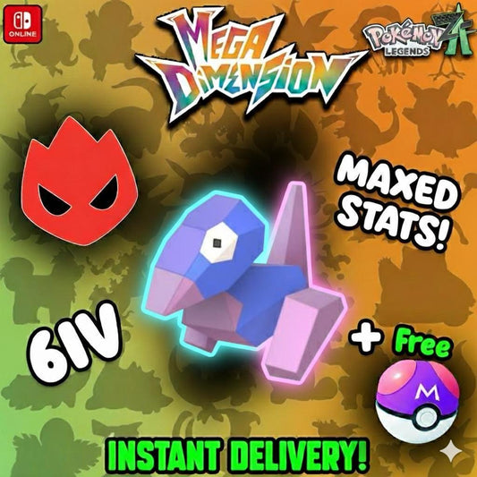 Shiny Alpha Porygon Pokemon Legends Za Mega Dimension DLC 6IV Competitive Battle - Pokémon Legends: Z-A digital Pokémon trade