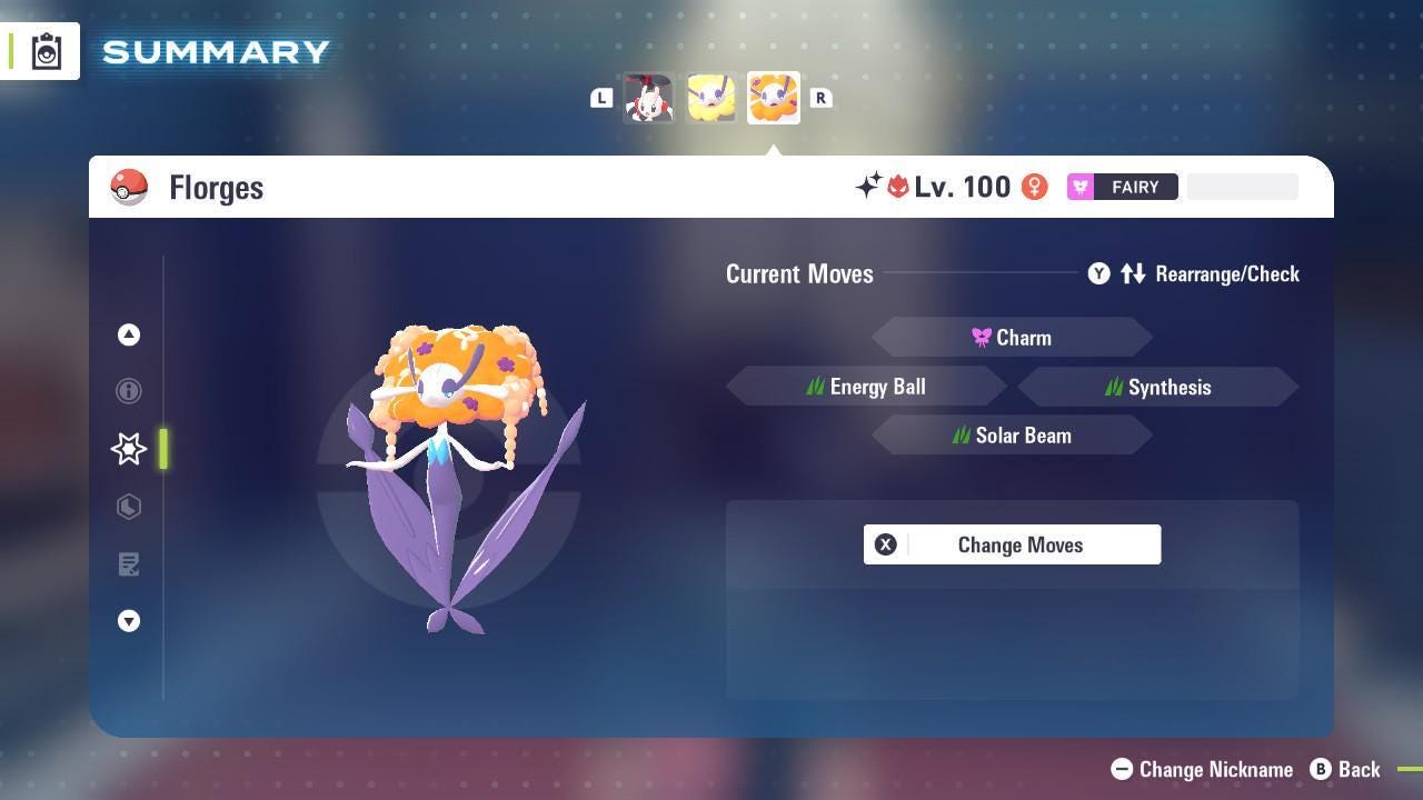 Shiny Alpha Orange Florges Pokémon Legends ZA 6IV Competitive Battle Ready - Pokémon Legends: Z-A digital Pokémon trade image