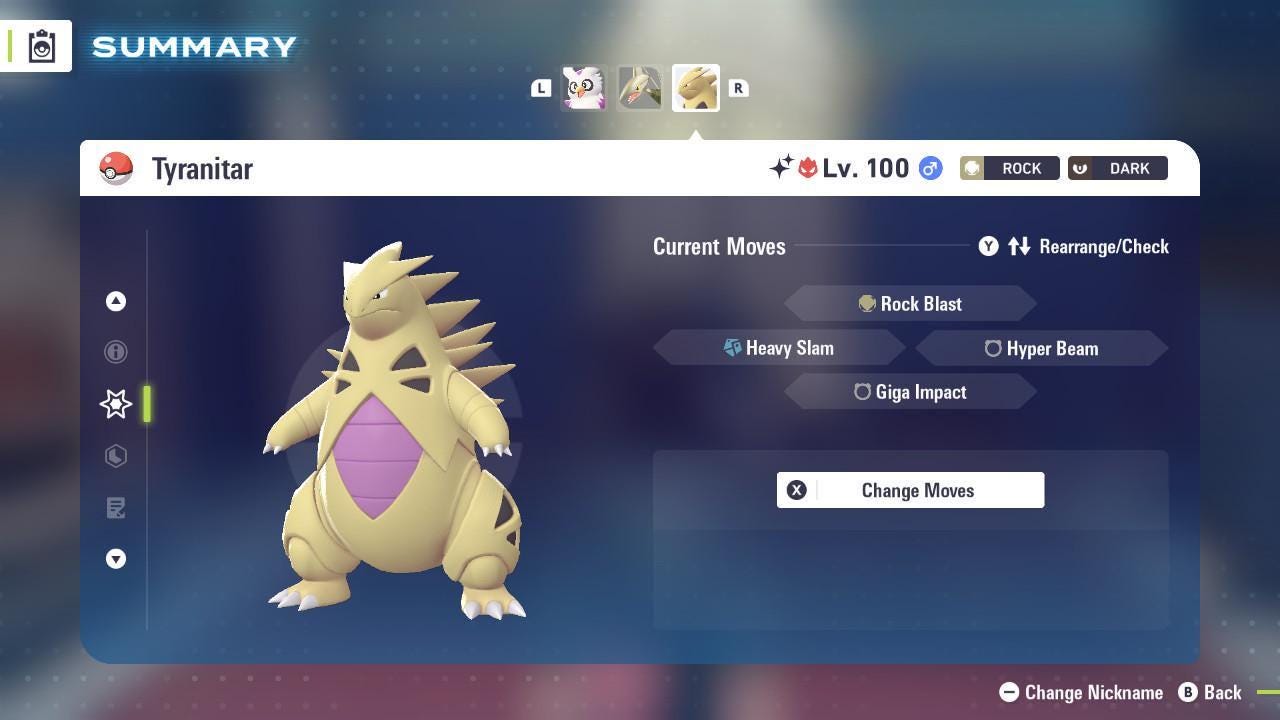 Shiny Alpha Tyranitar Pokémon Legends ZA 6IV Competitive Battle Ready - Pokémon Legends: Z-A digital Pokémon trade image 4