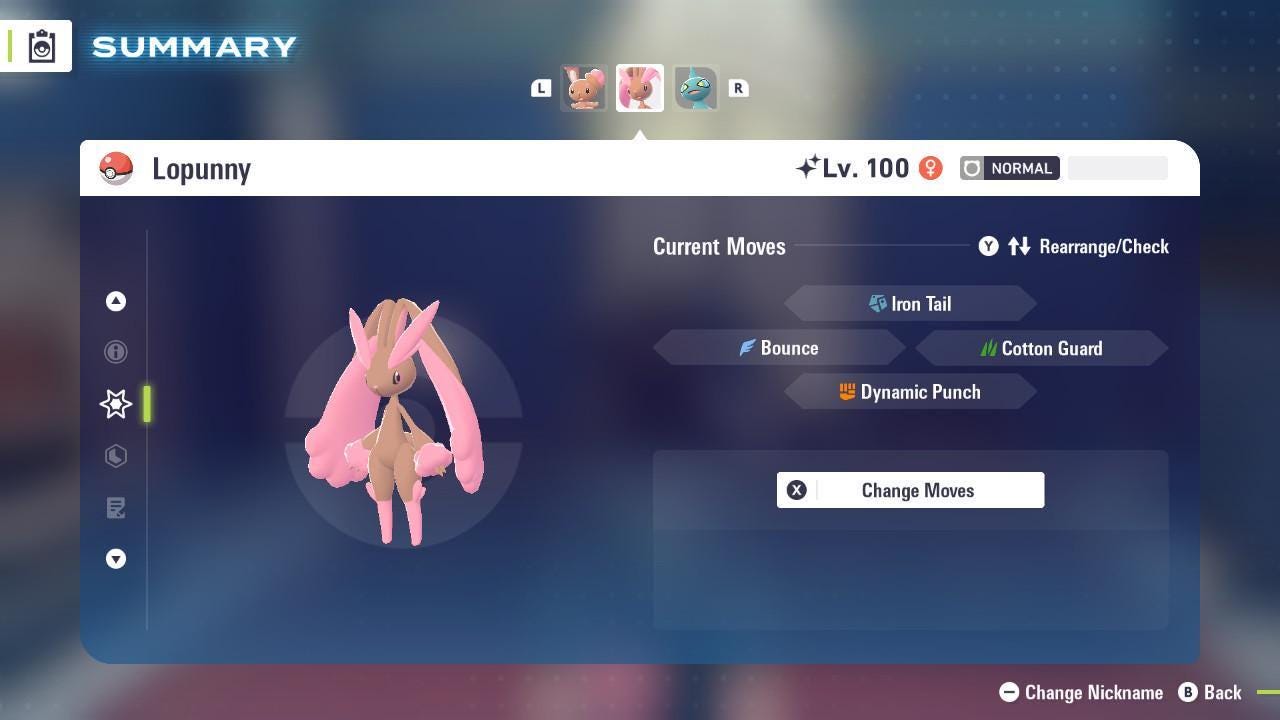 Shiny LOPUNNY Pokémon Legends ZA 6IV Competitive Battle Ready - Pokémon Legends: Z-A digital Pokémon trade image 4
