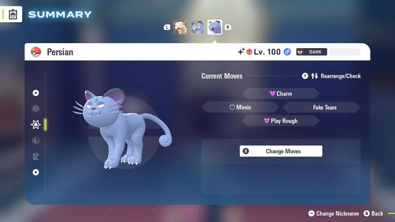 Shiny Alpha Alolan Persian 6IV Competitive Battle Ready - Pokémon Legends: Z-A digital Pokémon trade image 4