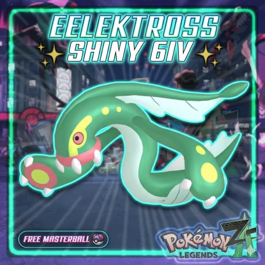 Shiny EELEKTROSS Pokémon Legends ZA 6IV Competitive Battle Ready - Pokémon Legends: Z-A digital Pokémon trade by