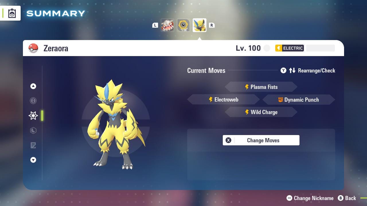 Non Shiny 6IV Zeraora Pokemon Legends Za Mega Dimension DLC 6IV Competitive Battle - Pokémon Legends: Z-A digital Pokémon