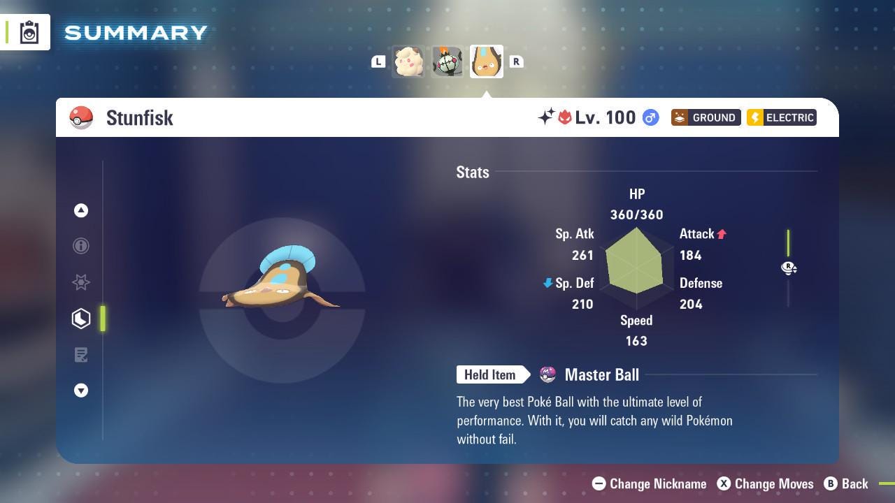 Shiny Alpha Stunfisk Pokémon Legends ZA 6IV Competitive Battle Ready - Pokémon Legends: Z-A digital Pokémon trade by