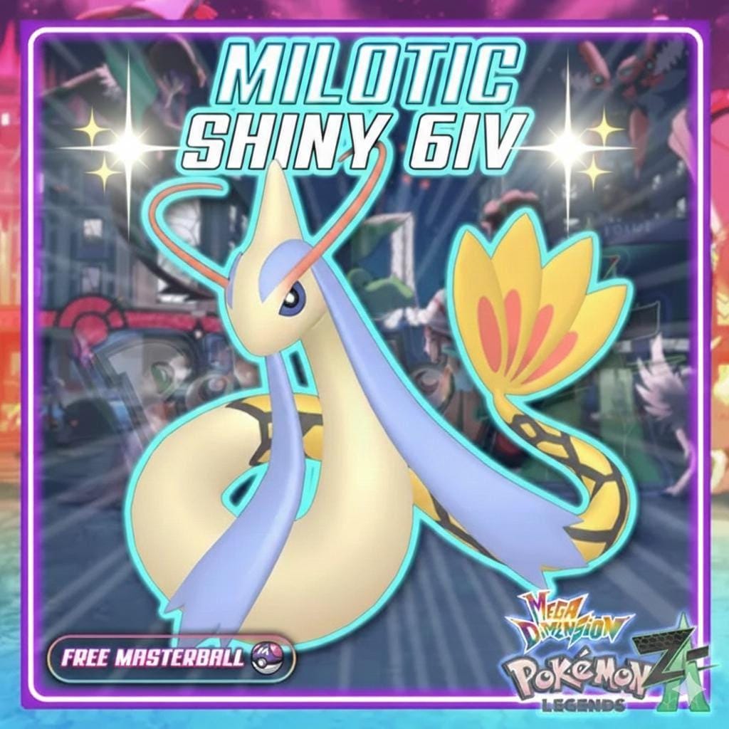 Shiny Milotic Pokemon Legends ZA Mega Dimension DLC 6IV Competitive Battle Ready - Pokémon Legends: Z-A digital Pokémon trade