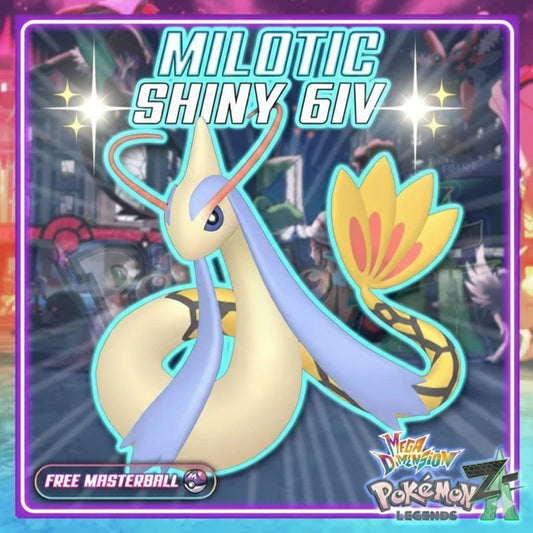 Shiny Milotic Pokemon Legends ZA Mega Dimension DLC 6IV Competitive Battle Ready - Pokémon Legends: Z-A digital Pokémon trade
