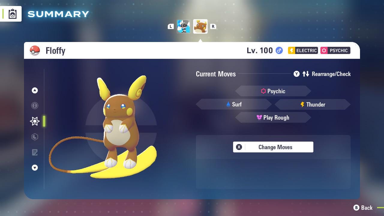 Pokemon Za Non Shiny 6IV ALOLAN RAICHU Pokémon Legends ZA 6IV Competitive Battle Ready – image 4
