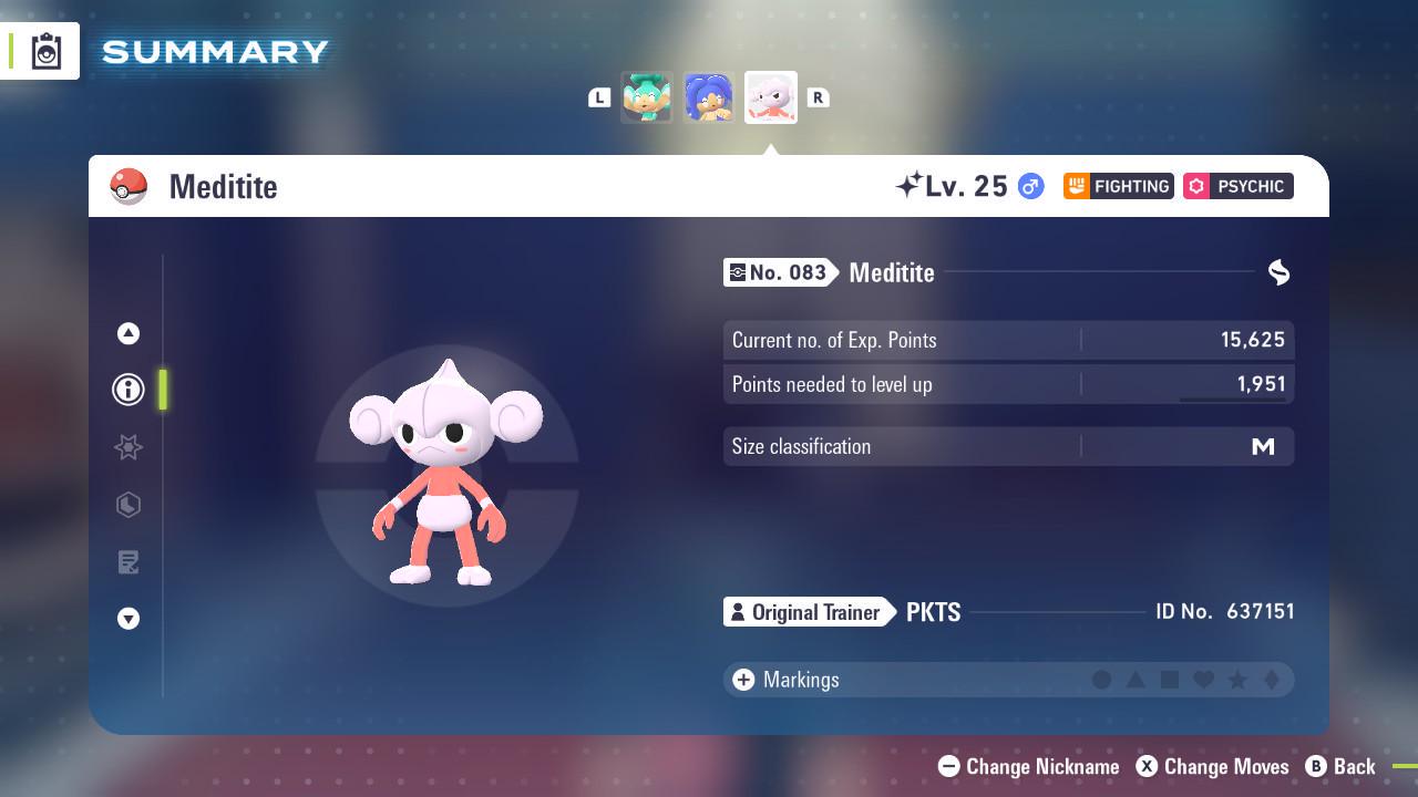 Shiny MEDITITE Pokémon Legends ZA 6IV Competitive Battle Ready - Pokémon Legends: Z-A digital Pokémon trade image 2