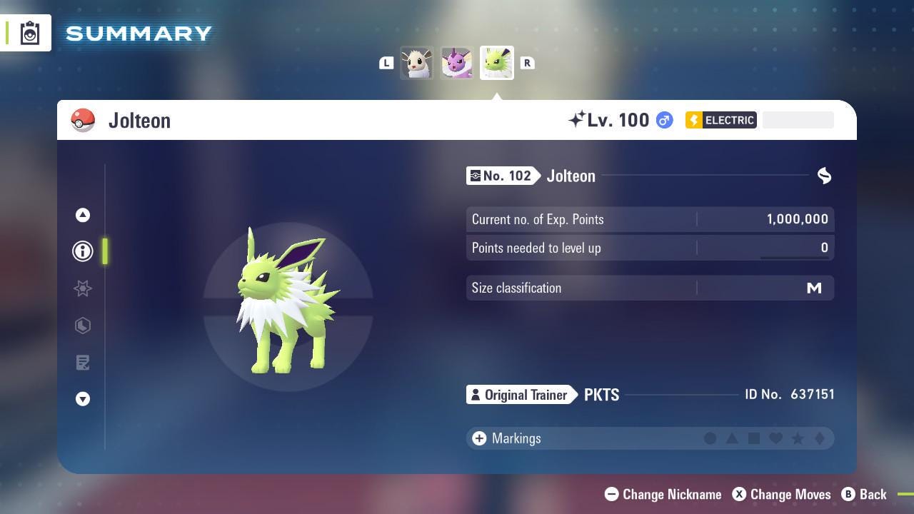 Shiny JOLTEON Pokémon Legends ZA 6IV Competitive Battle Ready - Pokémon Legends: Z-A digital Pokémon trade image 3