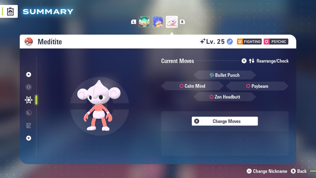 Shiny MEDITITE Pokémon Legends ZA 6IV Competitive Battle Ready - Pokémon Legends: Z-A digital Pokémon trade image 3