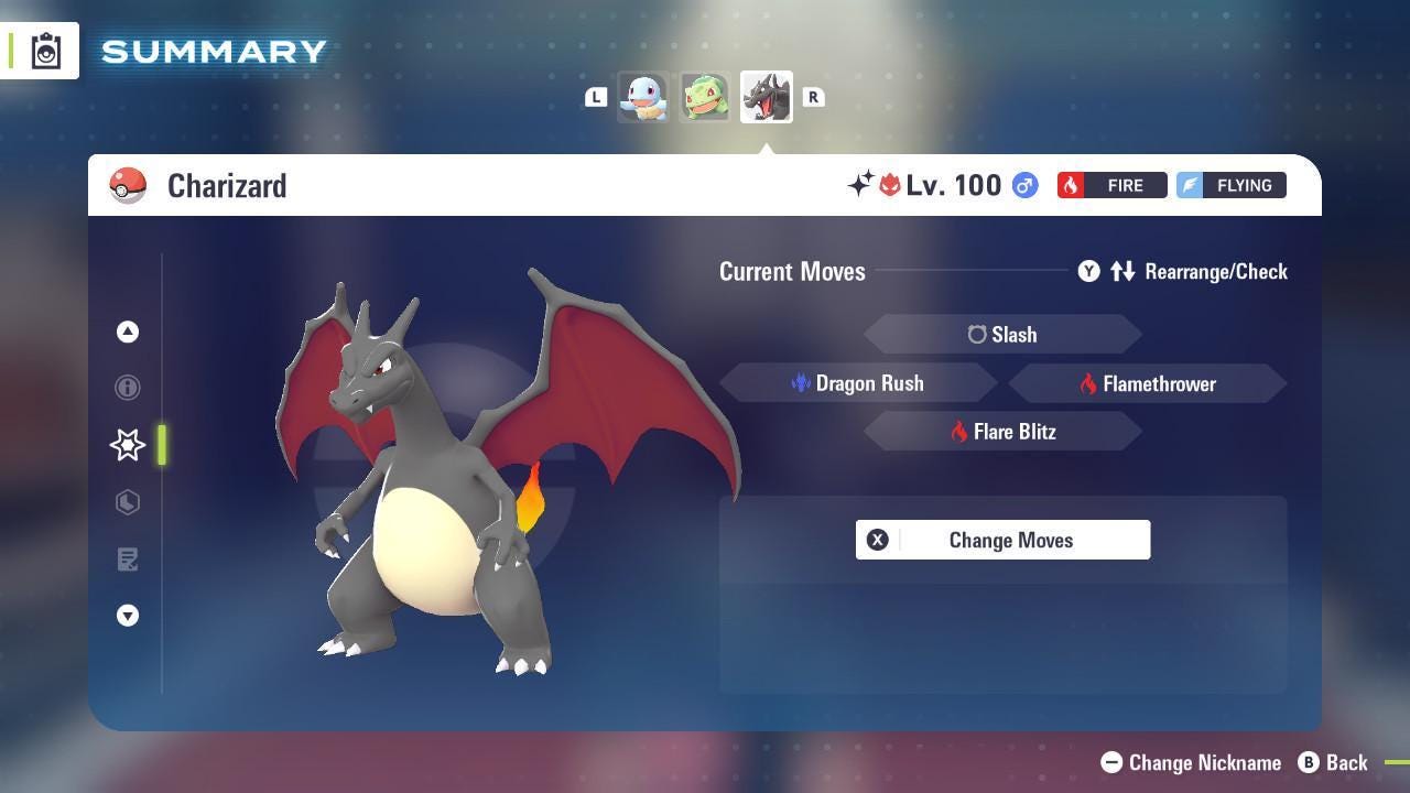 Shiny ALPHA Shiny 6IV Charizard + Mega Stone X Y Battle ready ev trained Custom ot - Pokémon Legends: Z-A digital Pokémon