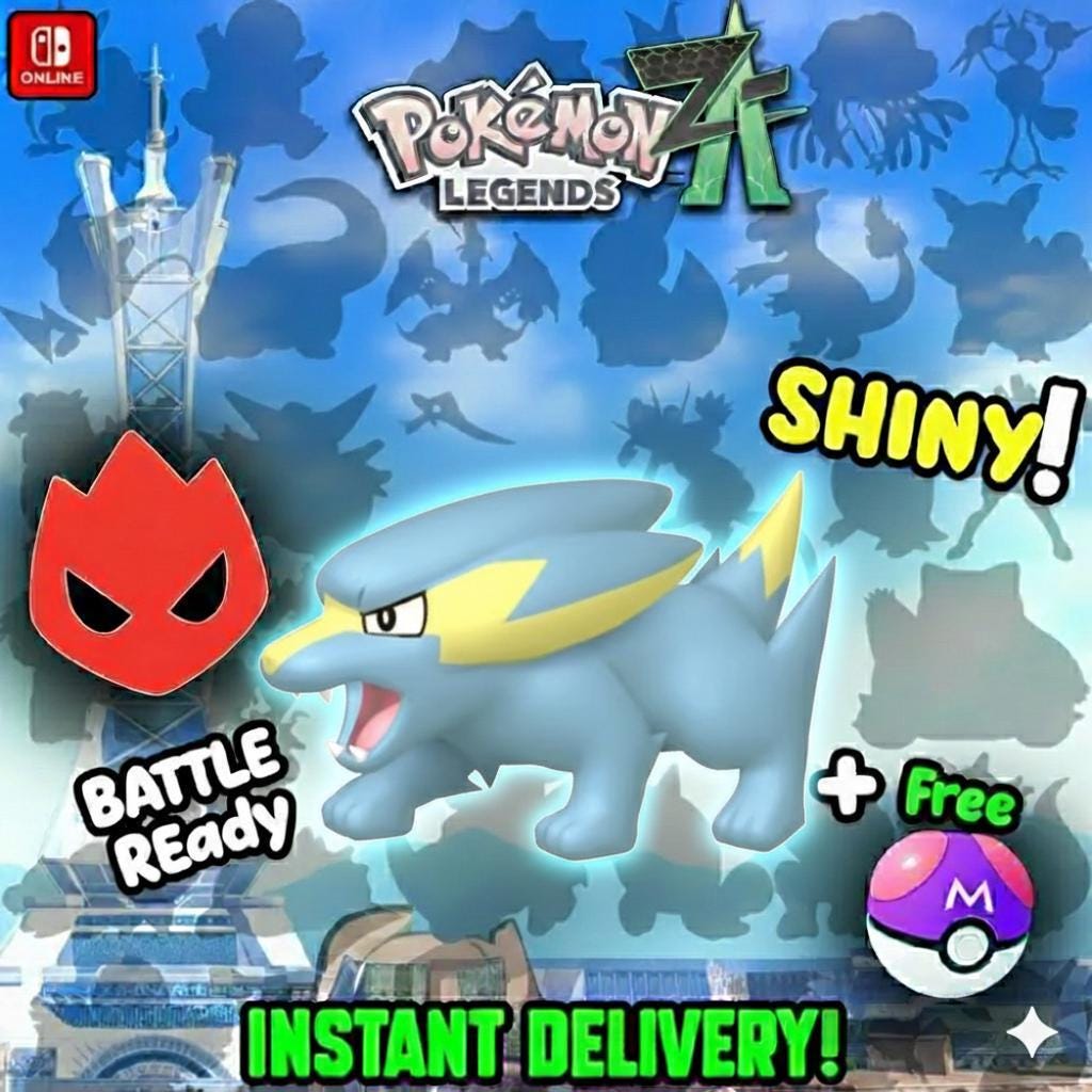 Shiny Alpha Electrike Pokémon Legends ZA 6IV Competitive Battle Ready - Pokémon Legends: Z-A digital Pokémon trade by