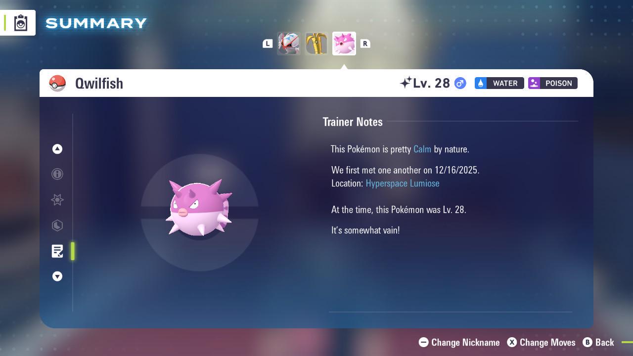 Shiny Qwilfish Pokemon Legends ZA Mega Dimension DLC 6IV Competitive Battle Ready - Pokémon Legends: Z-A digital Pokémon