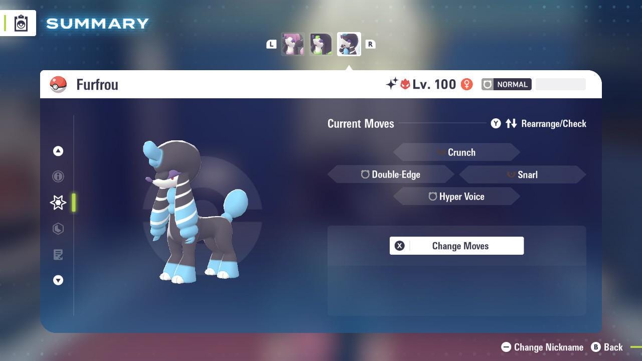 Shiny Alpha La Reine Furfrou Pokémon Legends ZA 6IV Competitive Battle Ready - Pokémon Legends: Z-A digital Pokémon trade