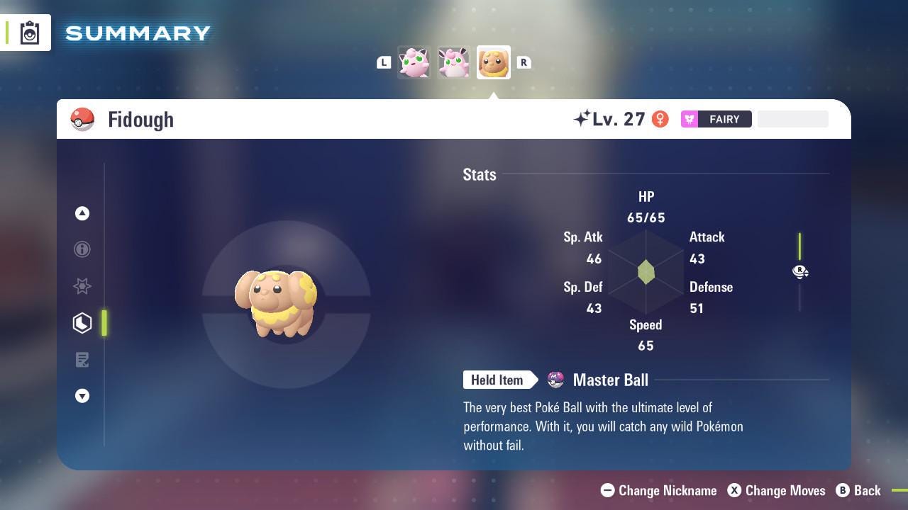 Shiny Fidough Pokemon Legends ZA Mega Dimension DLC 6IV Competitive Battle Ready - Pokémon Legends: Z-A digital Pokémon trade