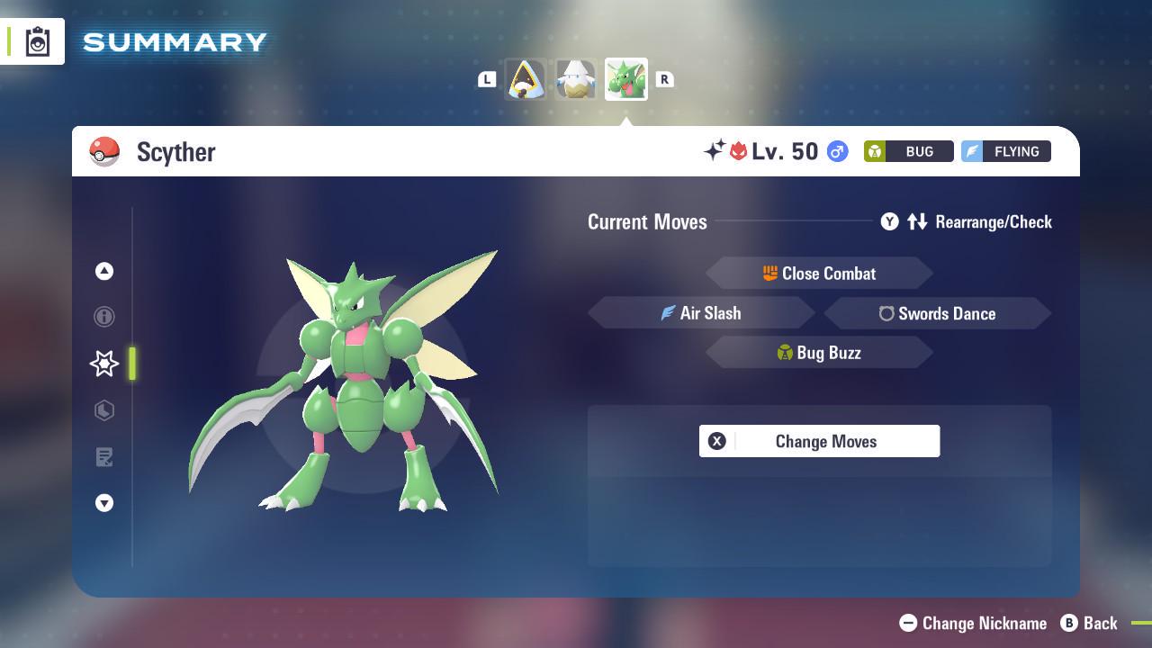 Shiny Alpha Scyther Pokémon Legends ZA 6IV Competitive Battle Ready - Pokémon Legends: Z-A digital Pokémon trade image 3