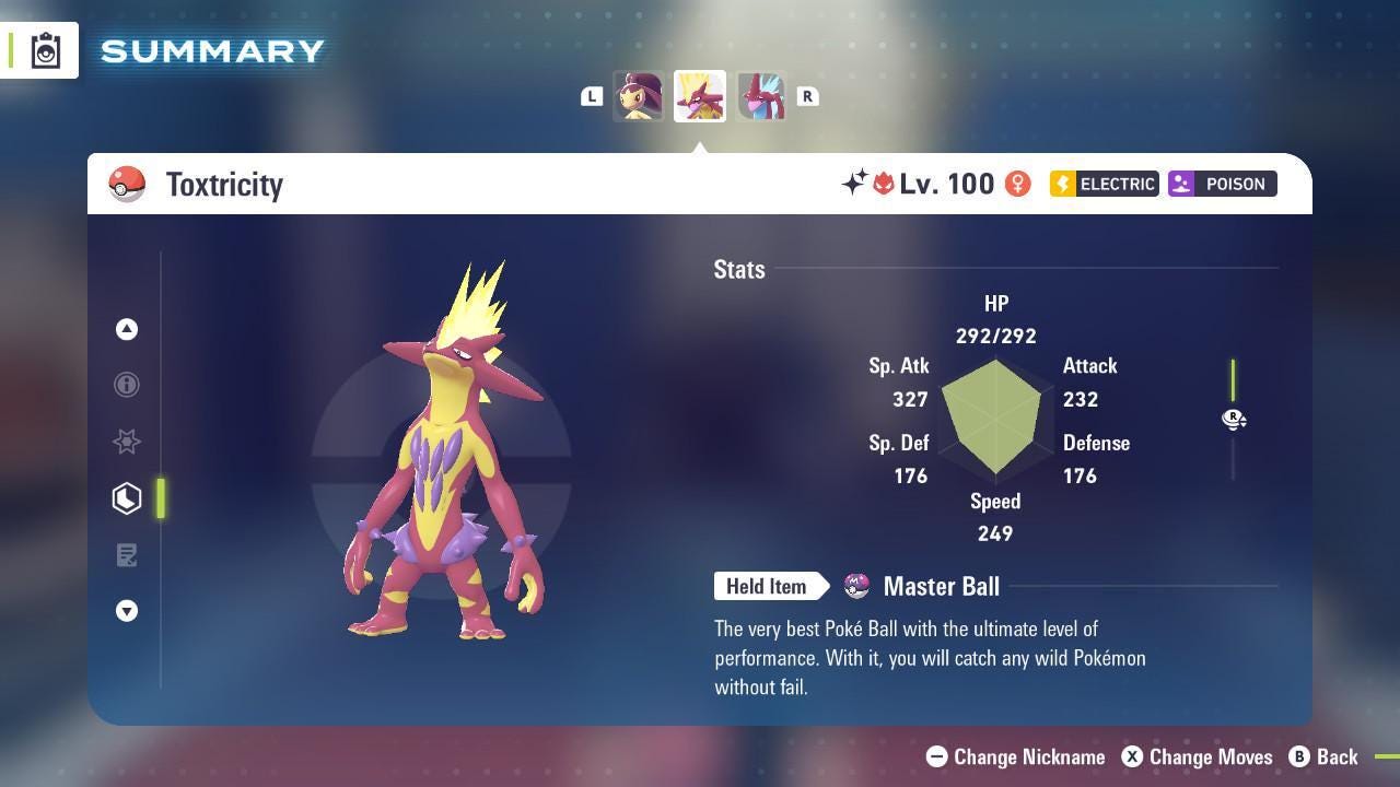 Shiny Alpha Amped Form Toxtricity Pokémon Legends ZA 6IV Competitive Battle Ready - Pokémon Legends: Z-A digital Pokémon