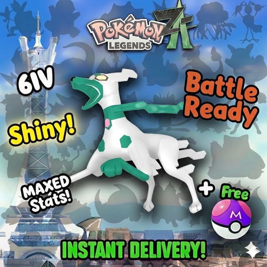Pokemon Za Shiny 6IV 10% ZYGARDE Competitive Battle Ready - Pokémon Legends: Z-A digital Pokémon trade by PokeTradingShop