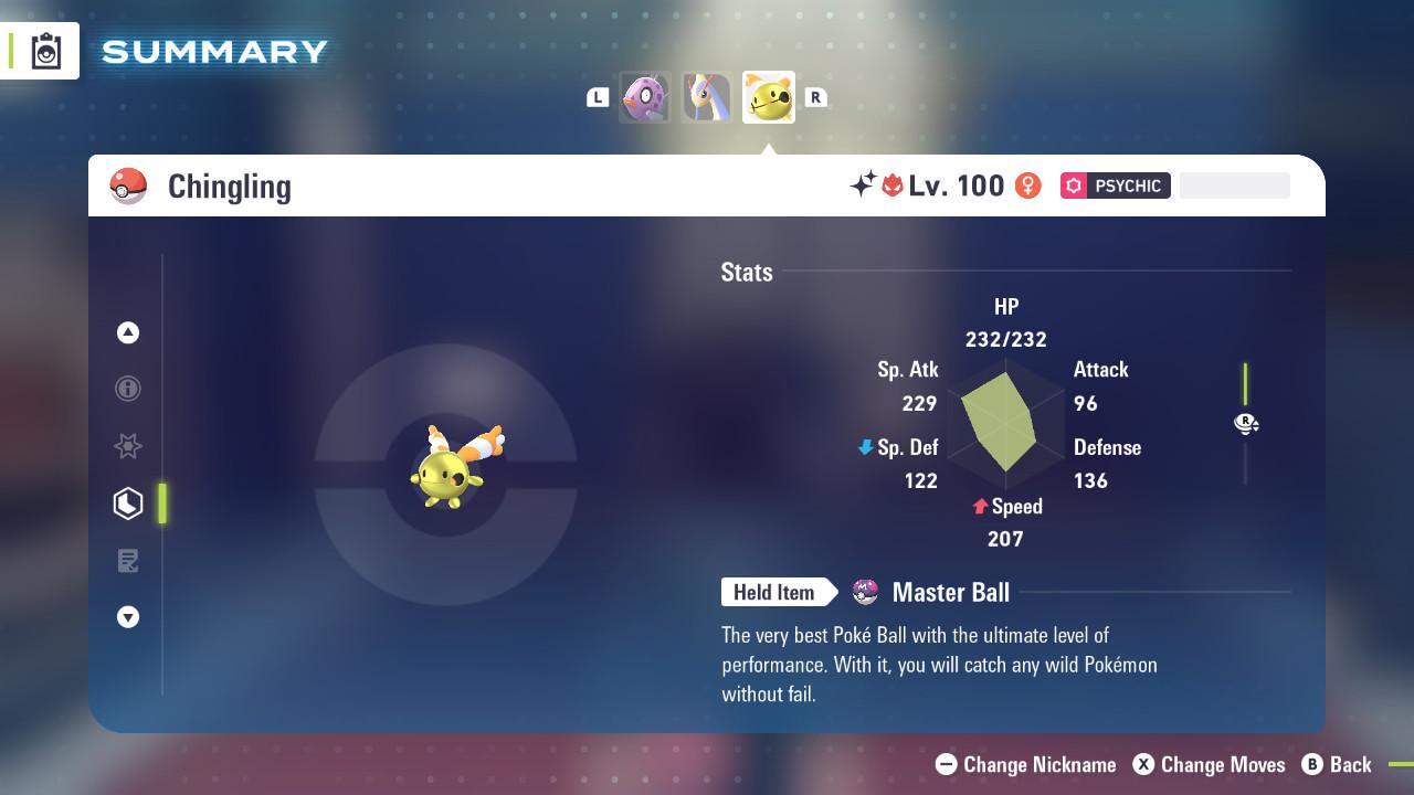 Shiny Alpha Chingling Pokémon Legends ZA 6IV Competitive Battle Ready - Pokémon Legends: Z-A digital Pokémon trade by