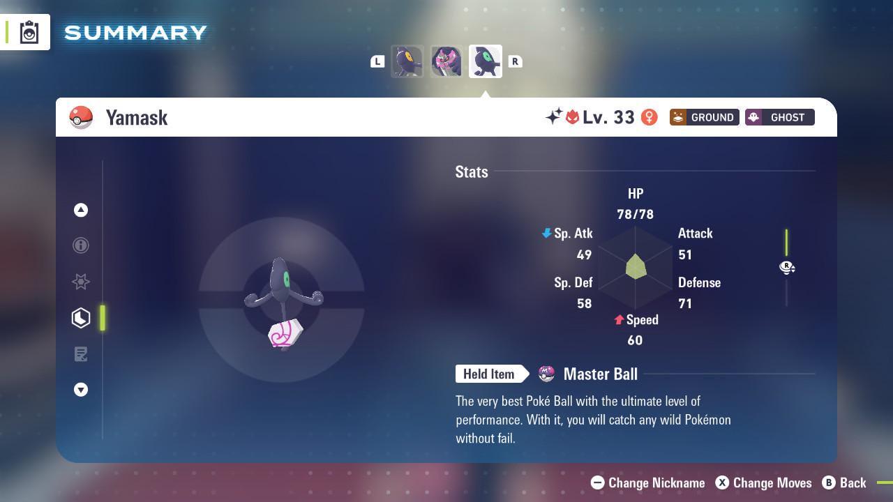 Shiny Alpha Galarian Yamask Pokémon Legends ZA 6IV Competitive Battle Ready - Pokémon Legends: Z-A digital Pokémon trade by