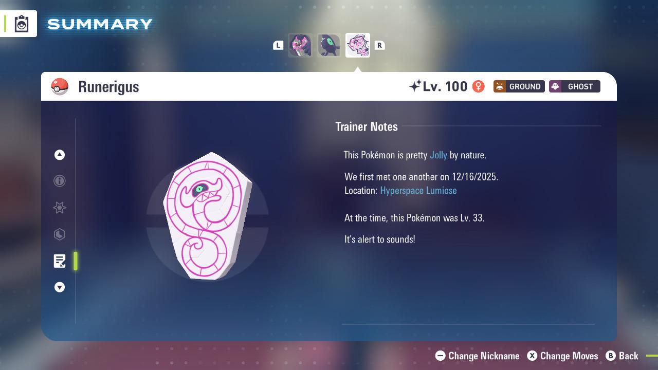 Shiny Runerigus Pokemon Legends ZA Mega Dimension DLC 6IV Competitive Battle Ready - Pokémon Legends: Z-A digital Pokémon