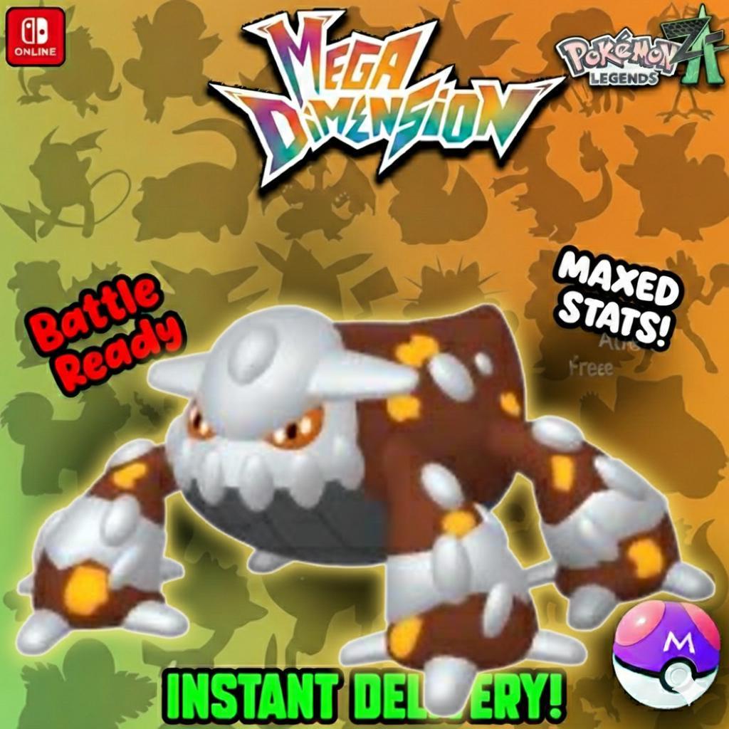 Non Shiny 6IV Heatran Pokemon Legends Za Mega Dimension DLC 6IV Competitive Battle - Pokémon Legends: Z-A digital Pokémon