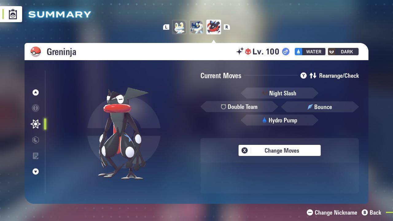 Pokemon legends za ALPHA shiny 6IV GRENINJA Battle ready ev trained Custom ot - Pokémon Legends: Z-A digital Pokémon trade