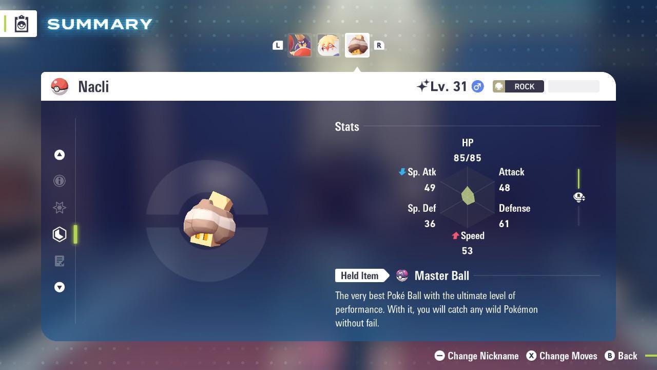 Shiny Nacli Pokemon Legends ZA Mega Dimension DLC 6IV Competitive Battle Ready - Pokémon Legends: Z-A digital Pokémon trade