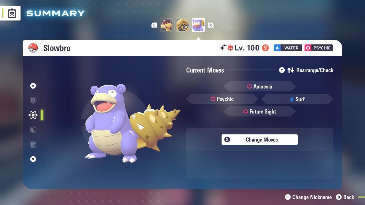 Shiny Alpha Slowbro Pokémon Legends ZA 6IV Competitive Battle Ready - Pokémon Legends: Z-A digital Pokémon trade image 3