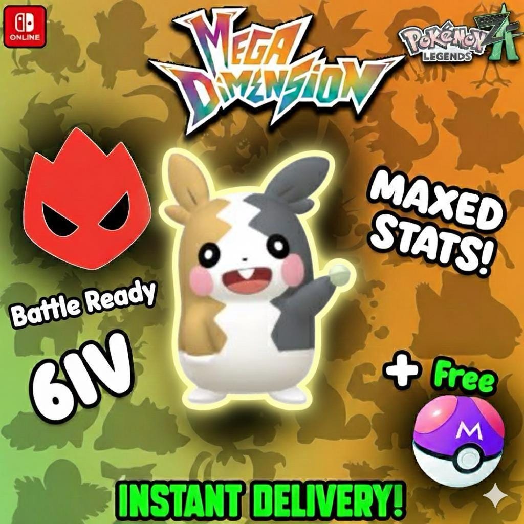 Shiny Alpha Morpeko Pokemon Legends Za Mega Dimension DLC 6IV Competitive Battle - Pokémon Legends: Z-A digital Pokémon trade
