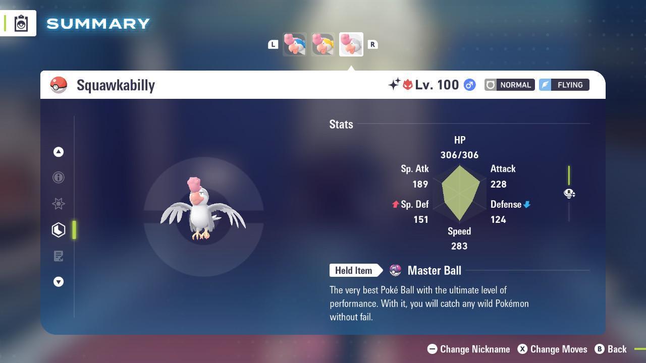 Shiny Alpha White Squawkabilly Pokémon Legends ZA 6IV Competitive Battle Ready - Pokémon Legends: Z-A digital Pokémon trade