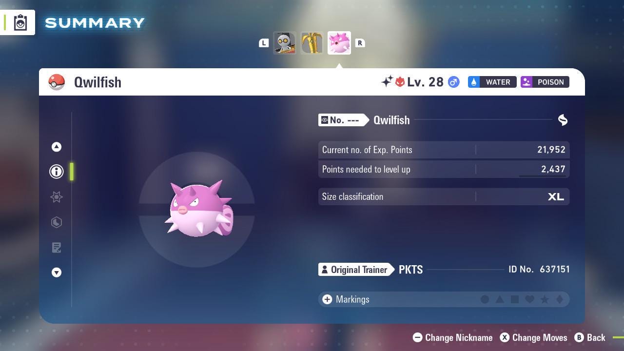 Shiny Alpha Qwilfish Pokemon Legends Za Mega Dimension DLC 6IV Competitive Battle - Pokémon Legends: Z-A digital Pokémon