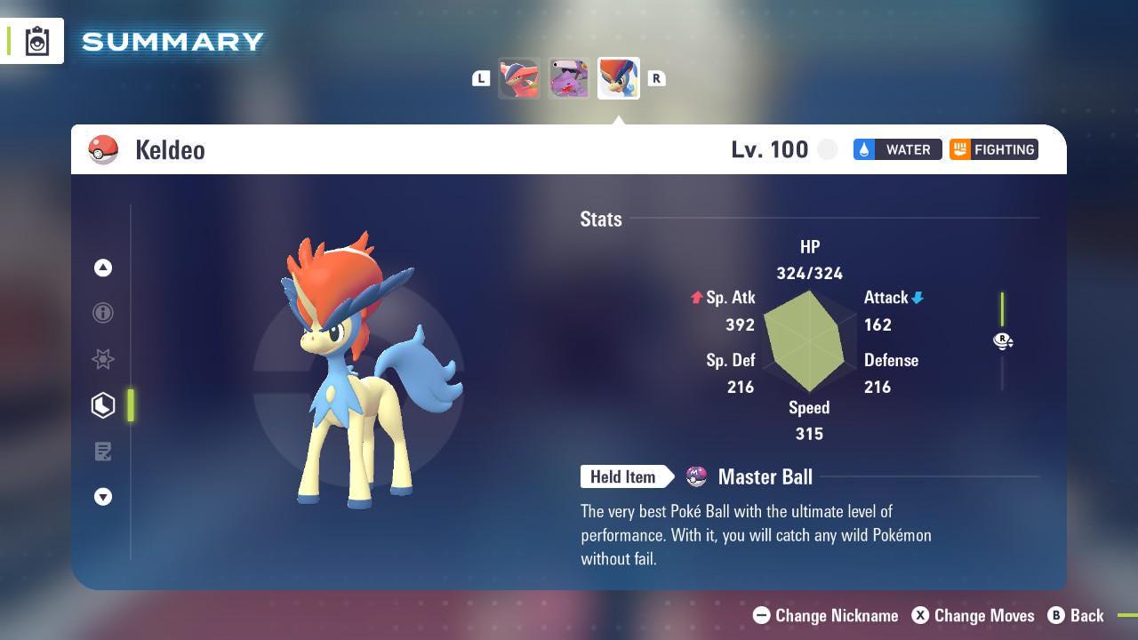Non Shiny 6IV Keldeo Pokemon Legends Za Mega Dimension DLC 6IV Competitive Battle - Pokémon Legends: Z-A digital Pokémon
