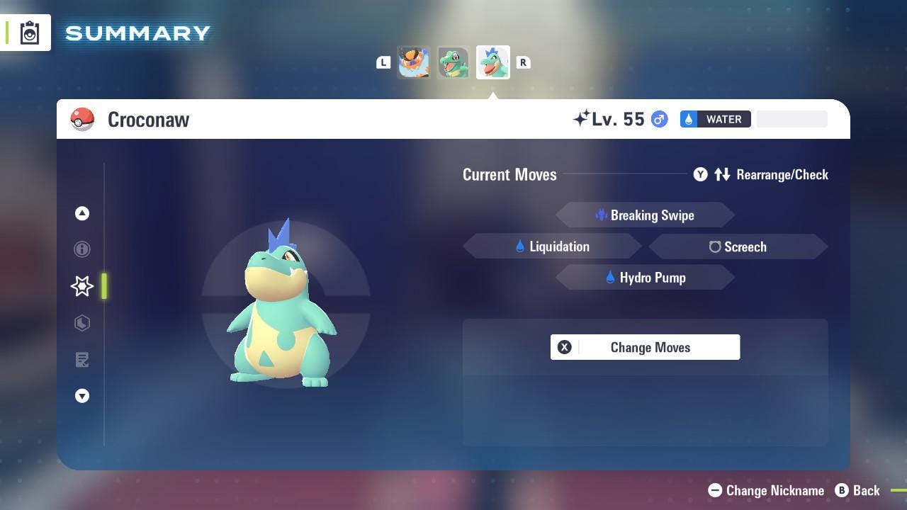 Shiny CROCONAW Pokémon Legends ZA 6IV Competitive Battle Ready - Pokémon Legends: Z-A digital Pokémon trade image 3